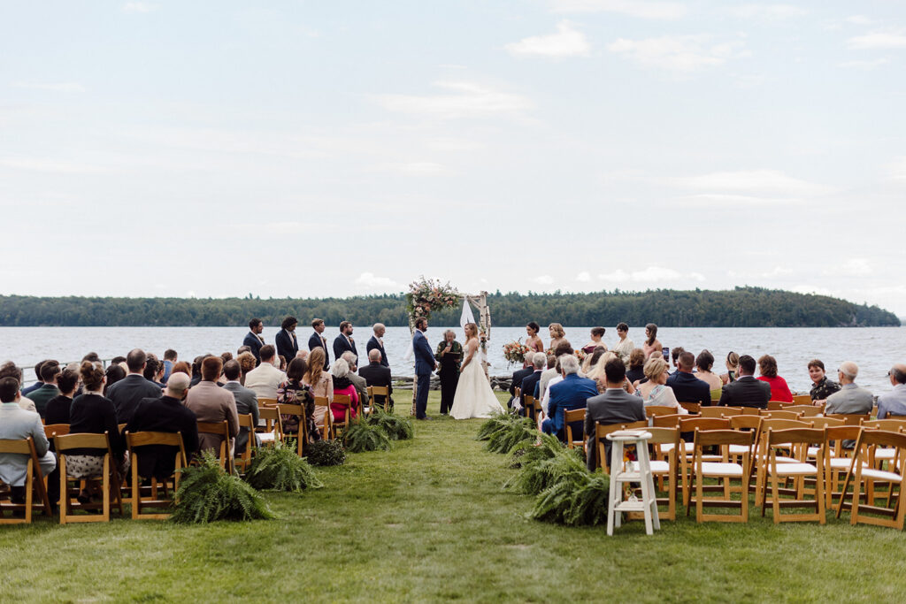 Adirondack Lake wedding
