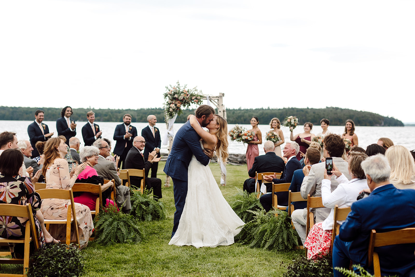 Adirondack Lake wedding