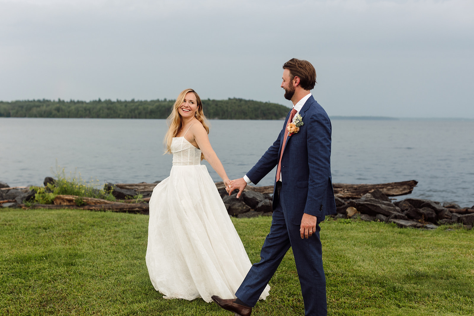 Adirondack Lake wedding