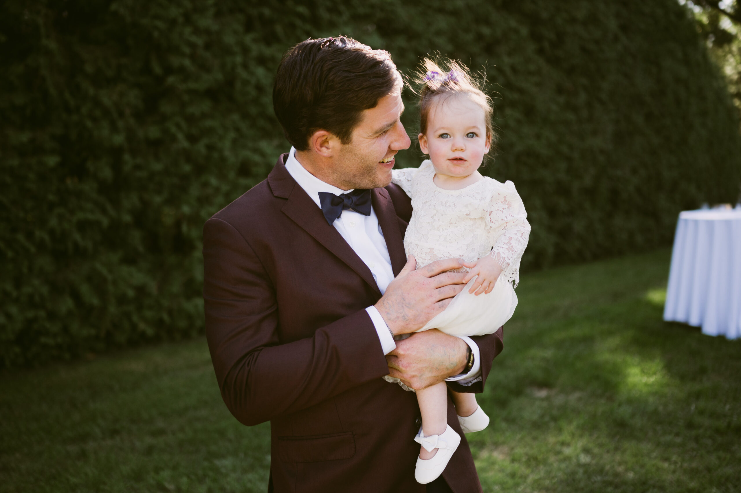 private estate lake wedding groom