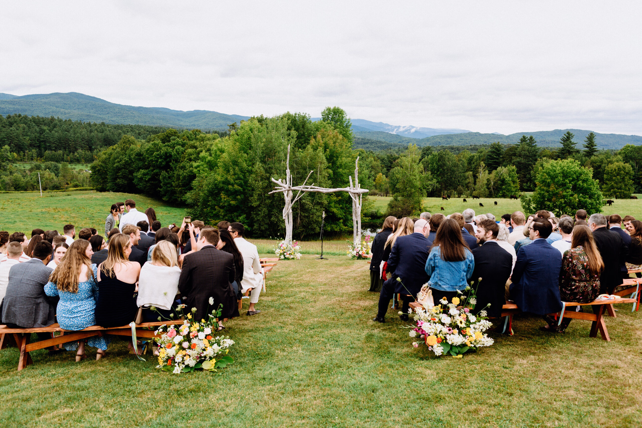 Ceremony site at Bliss Ridge Farm